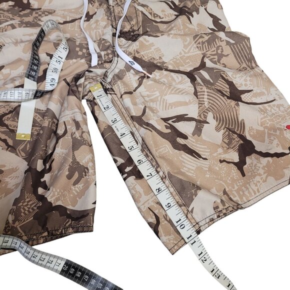 Volcom Hawaii Mod Tech Camo AOP Board Shorts Mens 33 Beach Swim Trunks - Picture 9 of 15